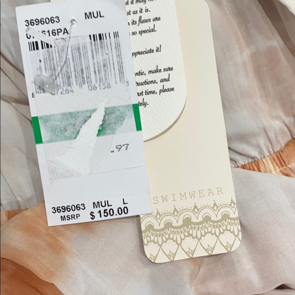 NEW • Ale by Alessandra • Boa Tie Dye Cover Up Lg - Picture 4 of 4